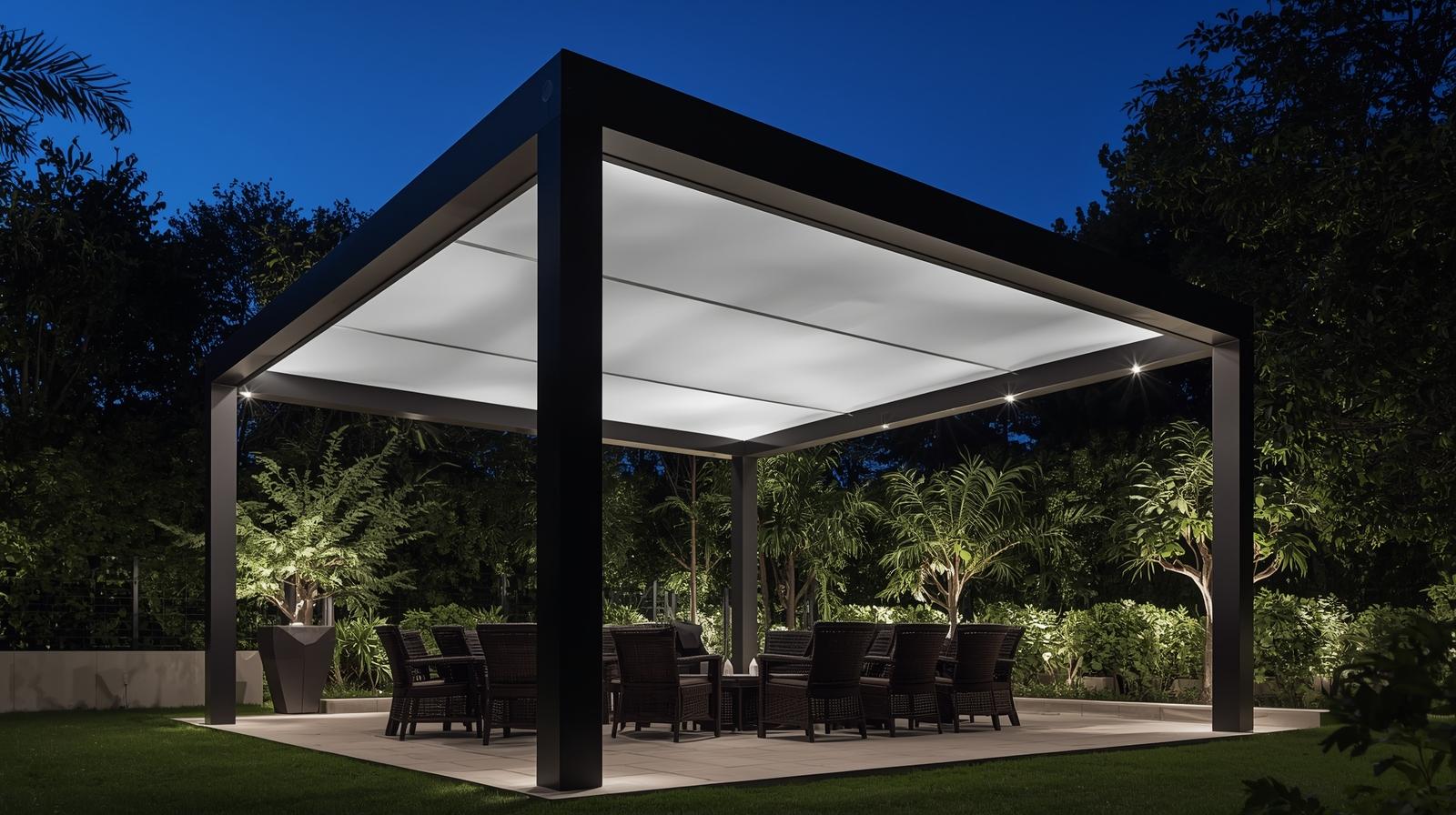 مشروع برجولة قماشية